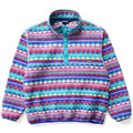 1992 Patagonia Printed Synchilla Snap-T, Diamonds: Light Plum (XL)