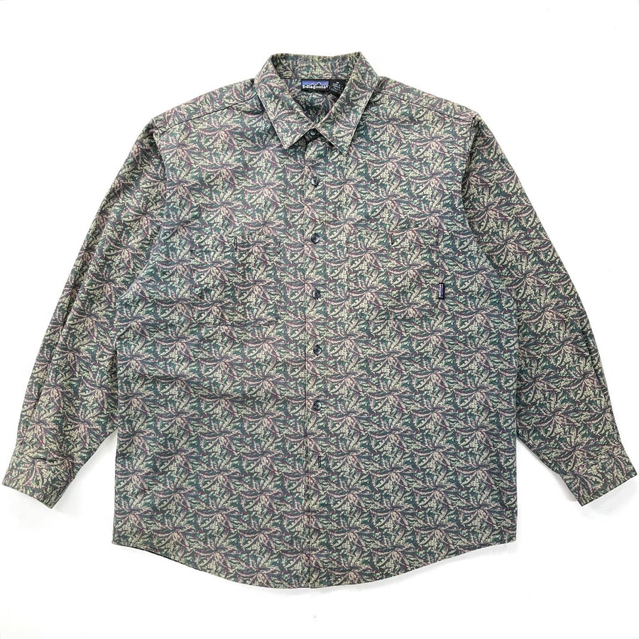 1993 Patagonia Muleskin Cotton Canvas Shirt, Jungle Canopy (L)