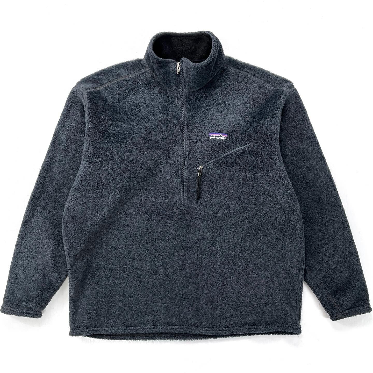 2002 Patagonia High-Pile R2 Simple Pullover, Pewter Heather (XL)