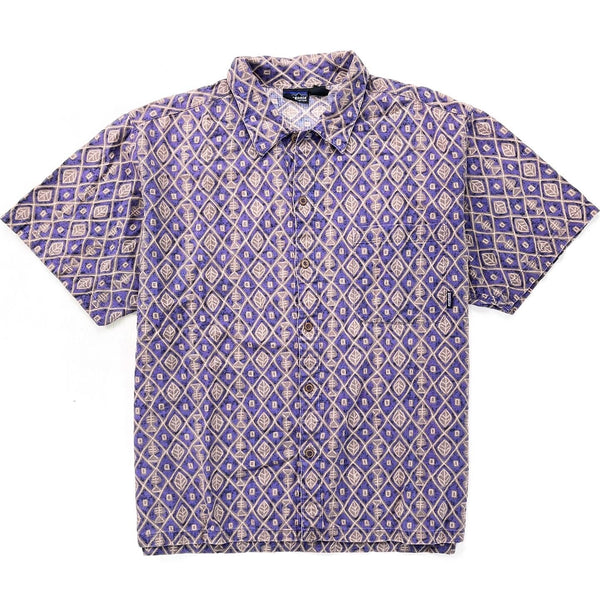 1997 Patagonia Mens A/C Cotton Print Shirt, Bonefish Print (L/XL)
