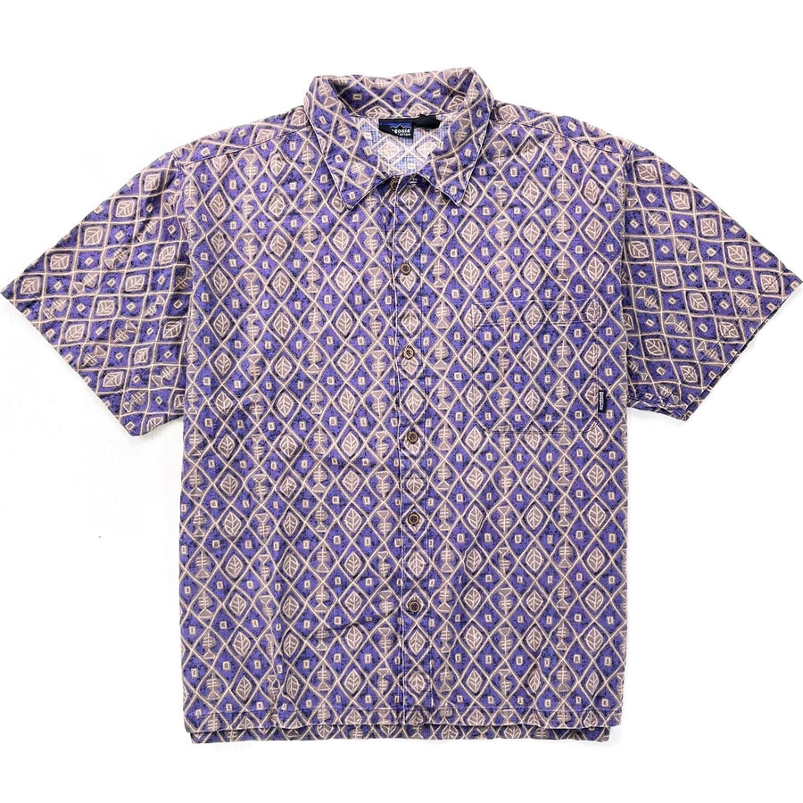 1997 Patagonia Mens A/C Cotton Print Shirt, Bonefish Print (L/XL)
