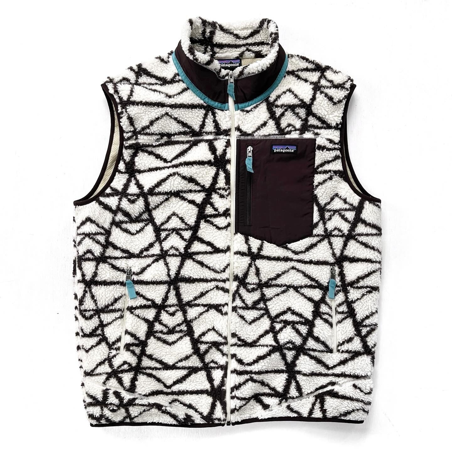 2016 Patagonia Classic Retro-X Fleece Vest, Pine Stamp (XL)
