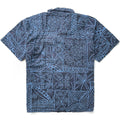 2001 Patagonia Mens A/C Print Shirt, Bark Cloth: Whale Blue (L)