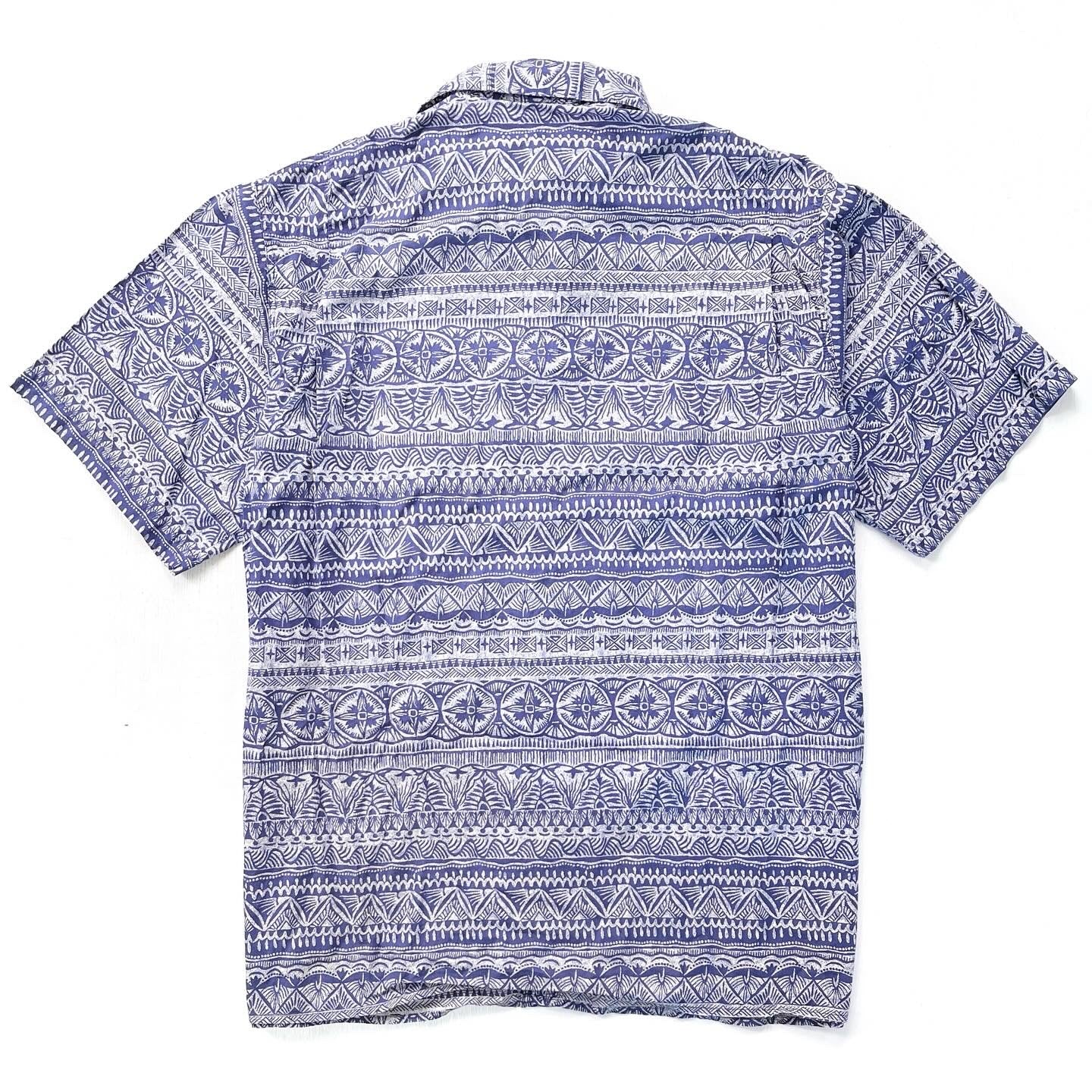 1997 Patagonia Organic Cotton A/C Print Shirt, Tradewinds (M)