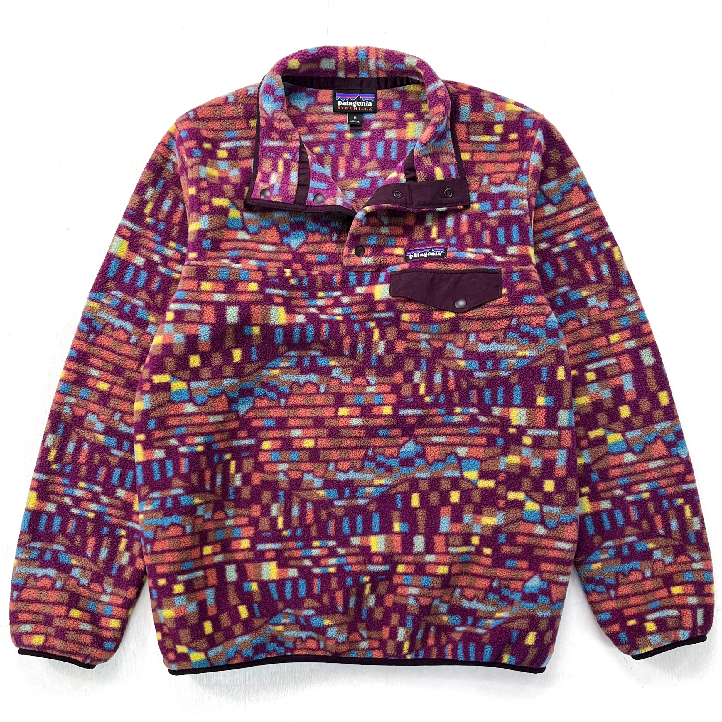 2023 Patagonia Womens Synchilla Snap-T, Fitz Roy Patchwork (M)