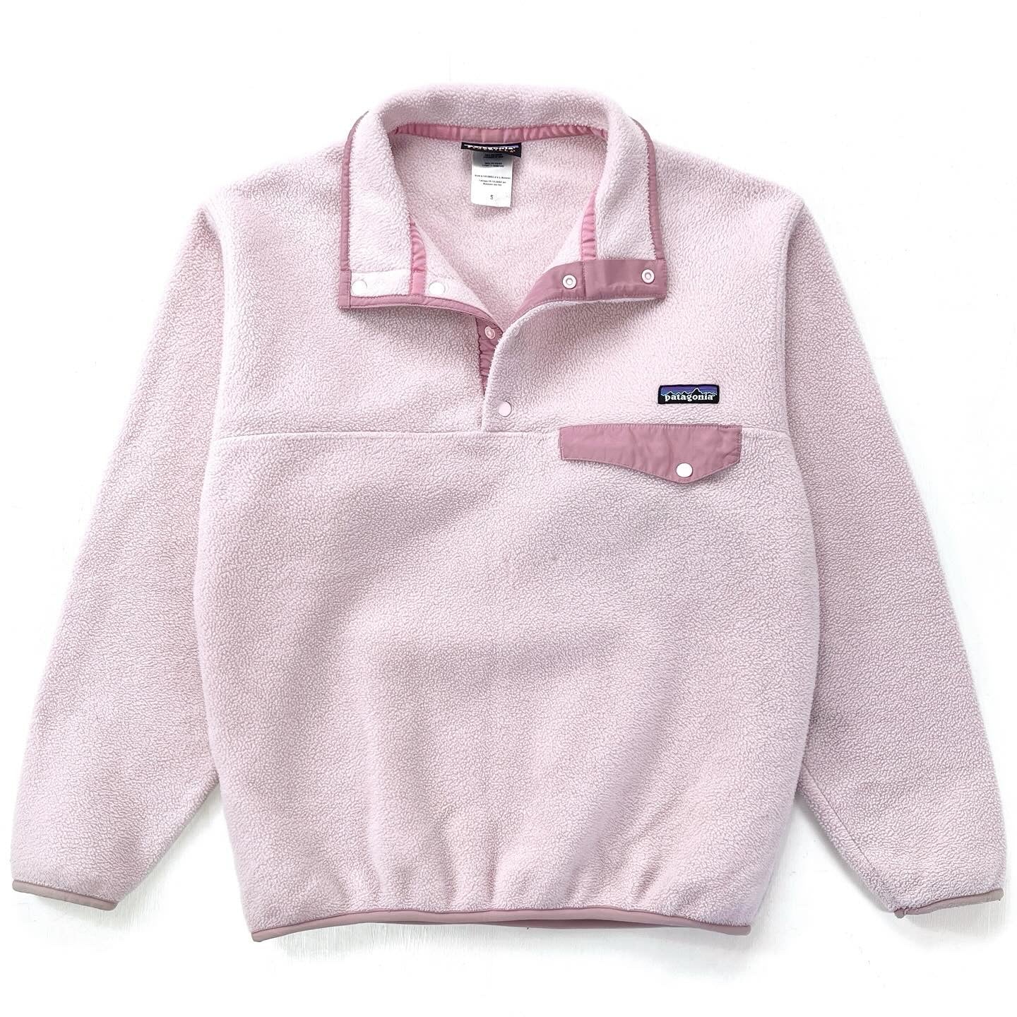 2005 Patagonia Synchilla Snap-T Fleece Pullover, Light Pink (S)