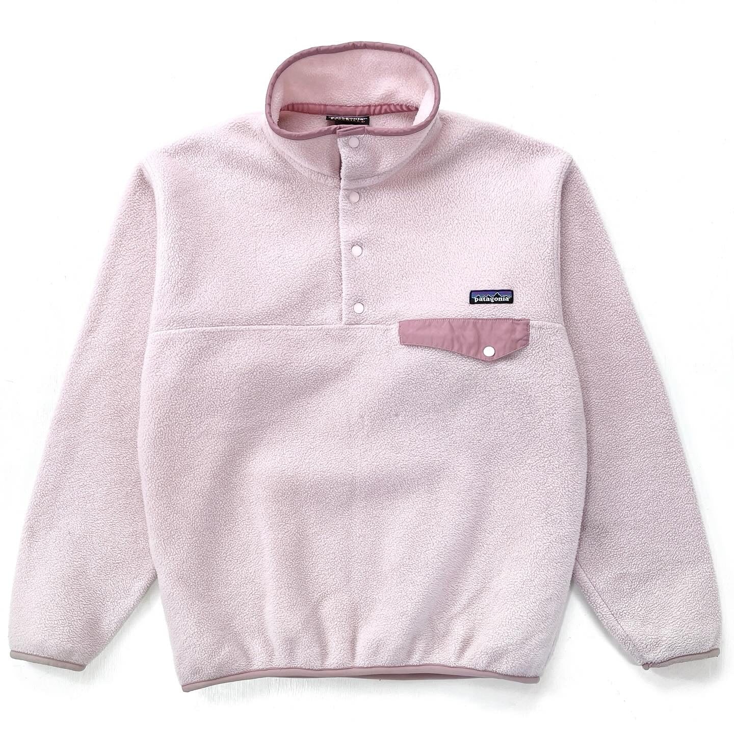 2005 Patagonia Synchilla Snap-T Fleece Pullover, Light Pink (S)