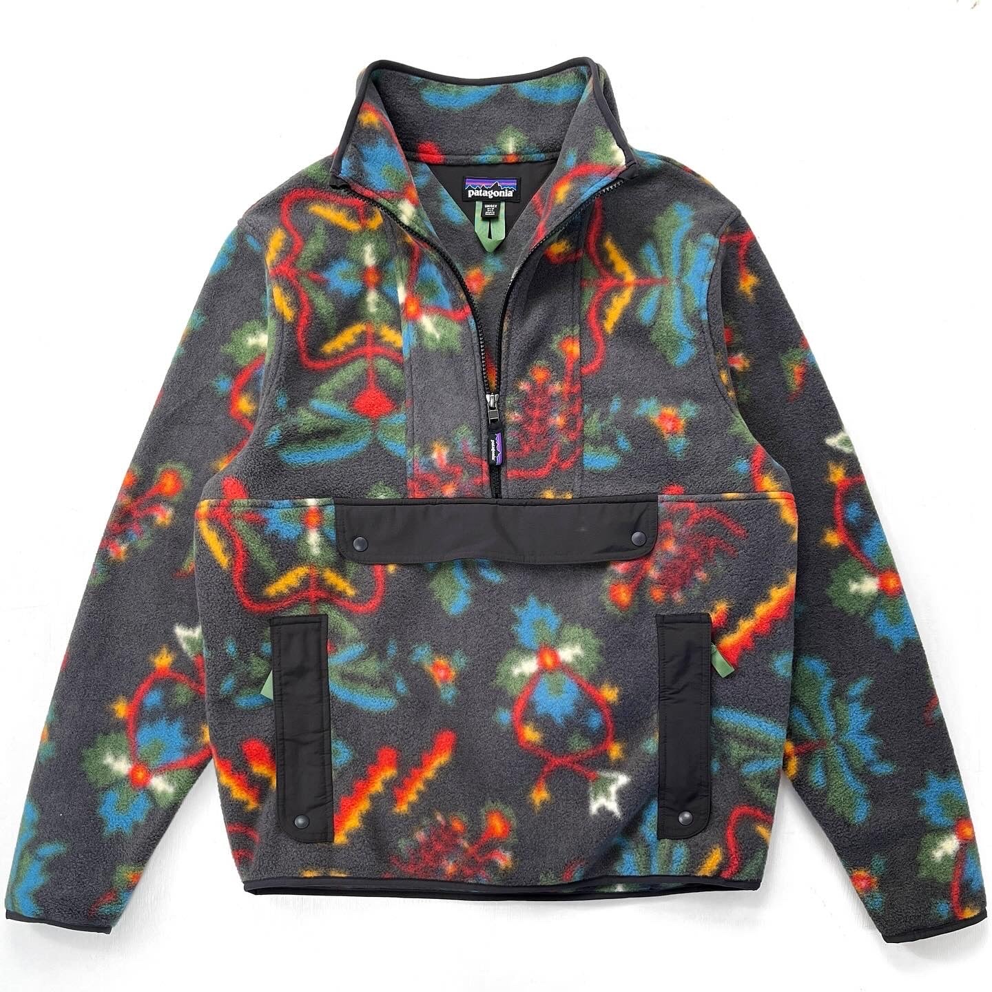 2022 Patagonia Printed Synchilla Anorak, Forest Floor: Ink (M)