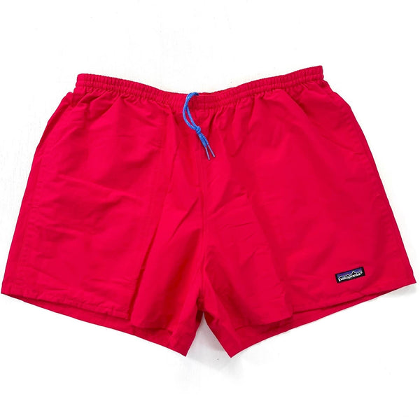 1991 Patagonia Mens 4” Nylon Baggies Shorts, Red (XL)