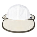 2000 Patagonia Made In The U.S.A. Vented Duckbill Sun Cap, White & Light Tan (L)