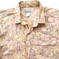 1990 Patagonia Mens A/C Cotton Print Shirt, Sahara Map (M)
