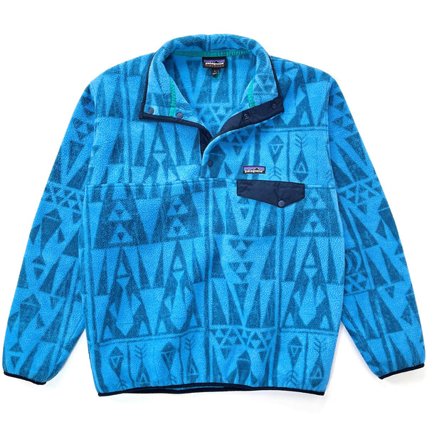 2017 Patagonia Printed Synchilla Snap-T, Tribal Geo: Radar Blue (M)