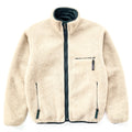 1998 Patagonia Reversible Deep Pile Glissade Cardigan, Natural & Hunter (M)