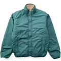 1998 Patagonia Reversible Deep Pile Glissade Cardigan, Natural & Hunter (M)