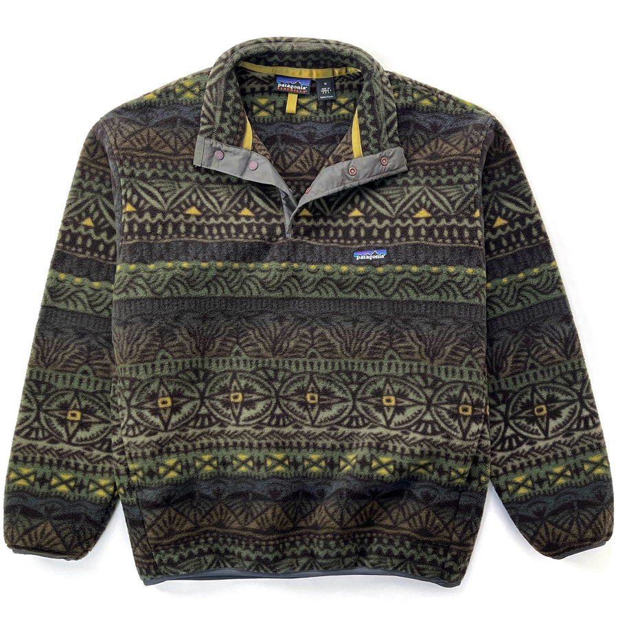 1998 Patagonia Printed Synchilla Snap-T, Tradewinds: Eucalyptus (M)