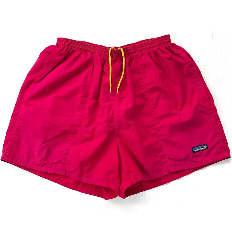 2000 Patagonia Mens 3.5” Nylon Baggies Shorts, Phoenix Red (L)