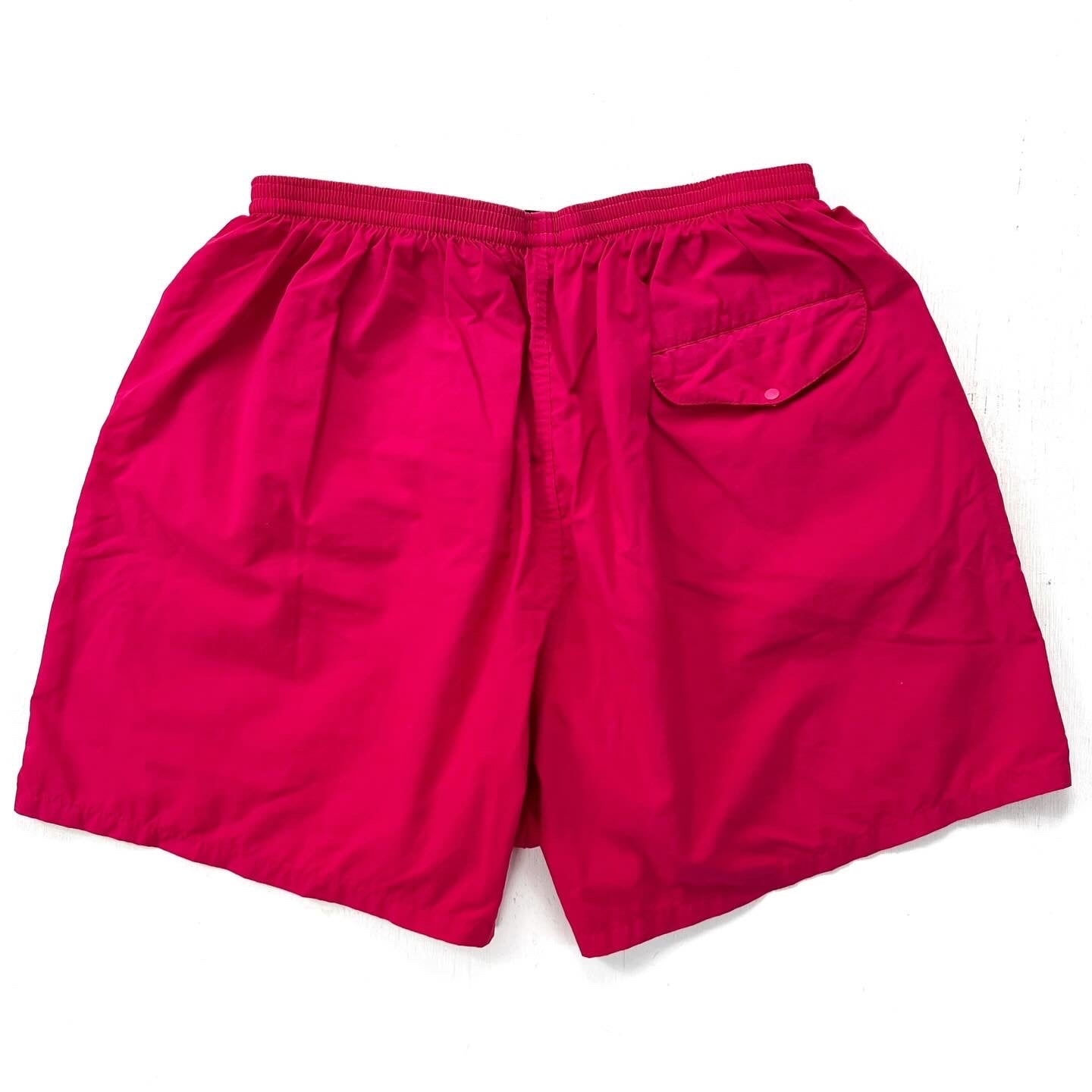 2000 Patagonia Mens 3.5” Nylon Baggies Shorts, Phoenix Red (L)