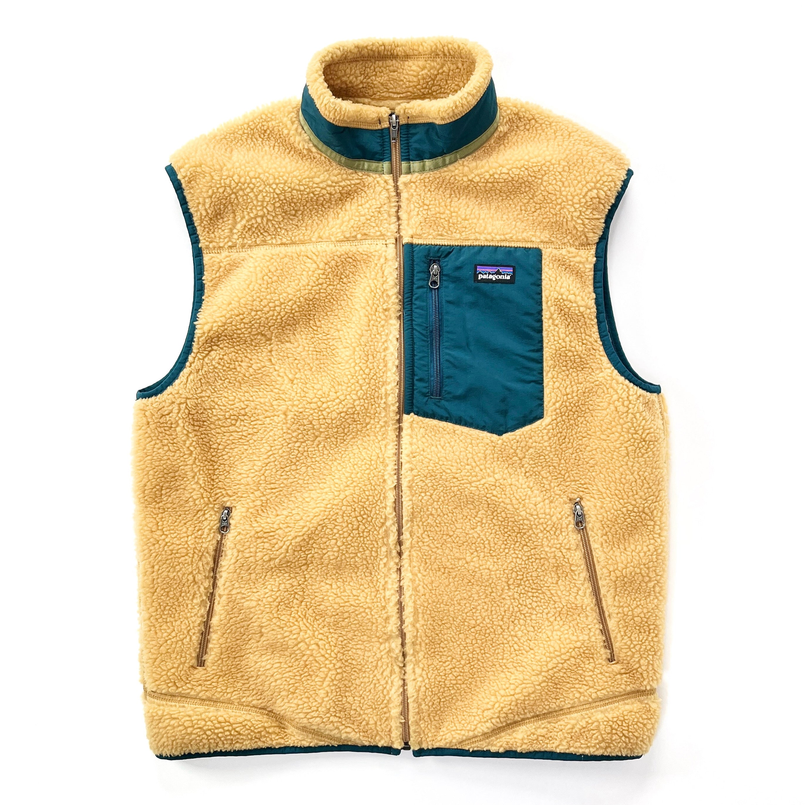 2013 Patagonia Classic Retro-X Fleece Vest, Prairie Gold (L)