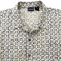 1999 Patagonia Mens Organic Cotton A/C Print Shirt, Sand Dollar (L)