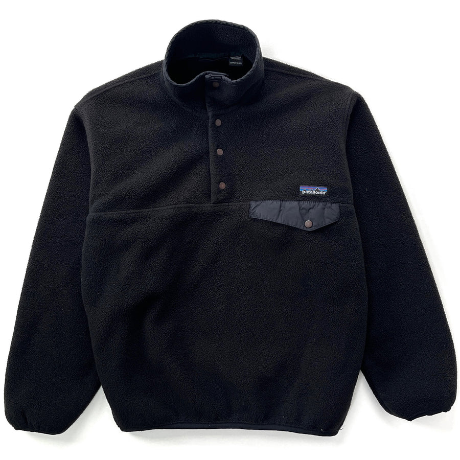 1995 Patagonia Synchilla Snap-T Pullover, Black & Hunter (S)
