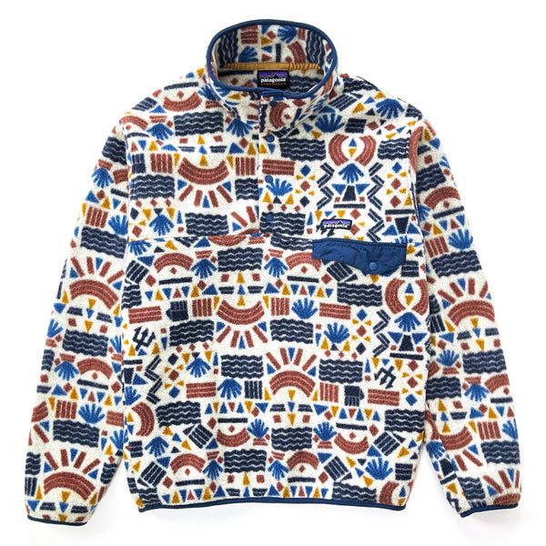 2019 Patagonia Printed Synchilla Snap-T, Protected Peaks: Multi Big (S)