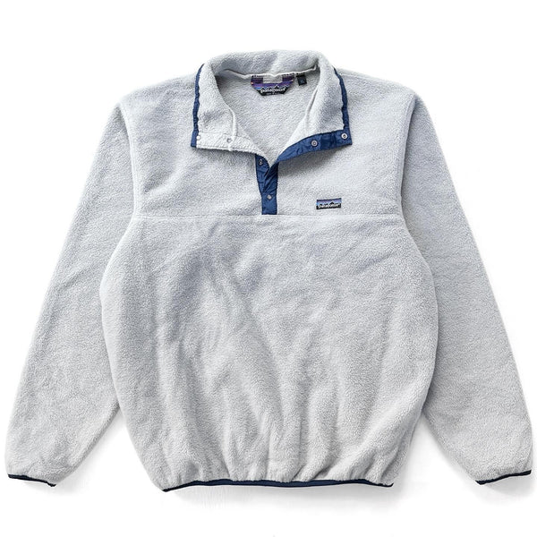 1985 Patagonia First Generation Synchilla Snap T-Neck, Grey (XL)