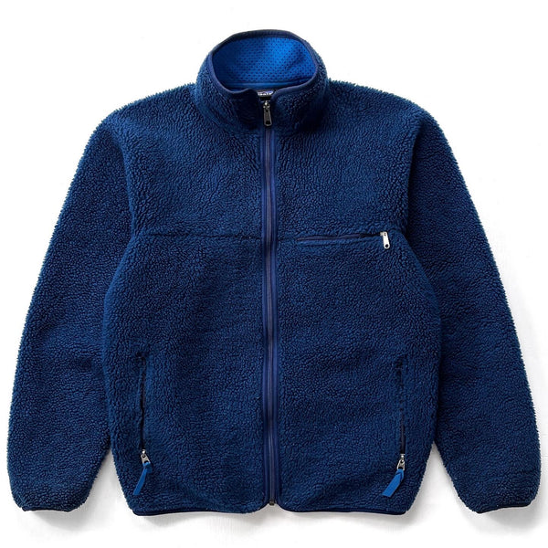 1995 Patagonia Made In The U.S.A. Retro Pile Cardigan, Navy (S/M)