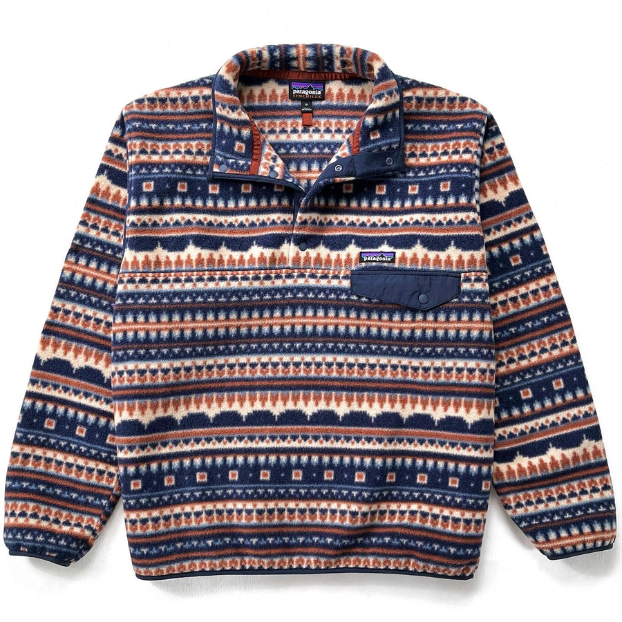 2021 Patagonia Printed Synchilla Snap-T, Cottage Isle: Khaki (M/L)