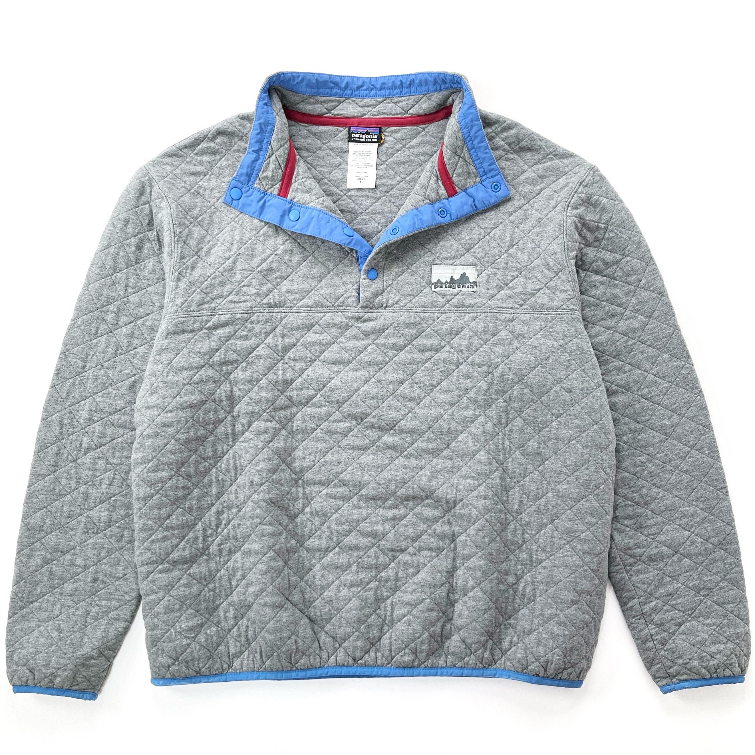 2013 Patagonia Legacy Collection Diamond Quilt Snap-T, Feather Grey (XL)