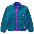 1993 Patagonia Reversible Deep Pile Glissade Cardigan, Bluegrass & Purple (L)