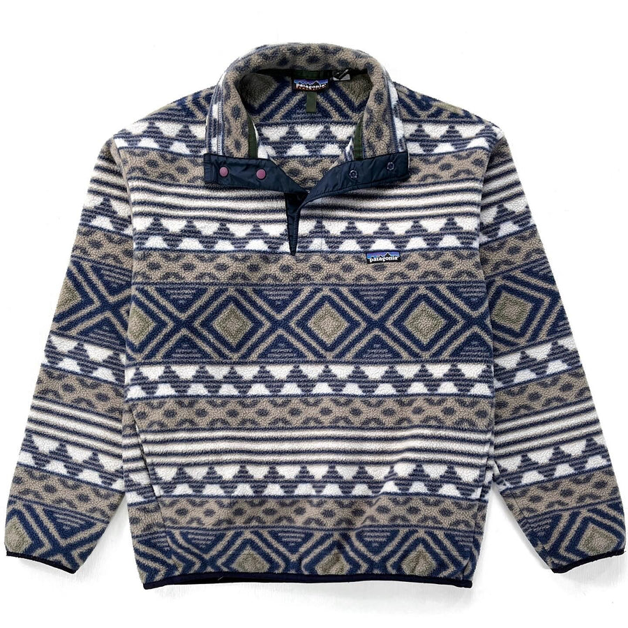 1996 Patagonia Printed Synchilla Snap-T, Saltillo: Driftwood (M)
