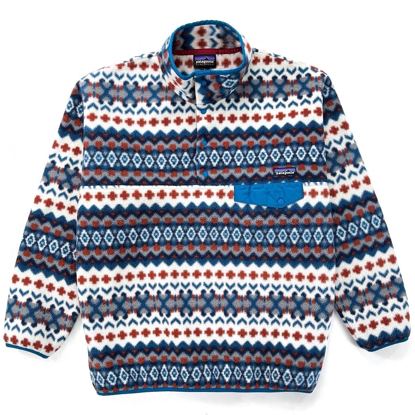 2015 Patagonia Printed Synchilla Snap-T, Cliff: Underwater (L)