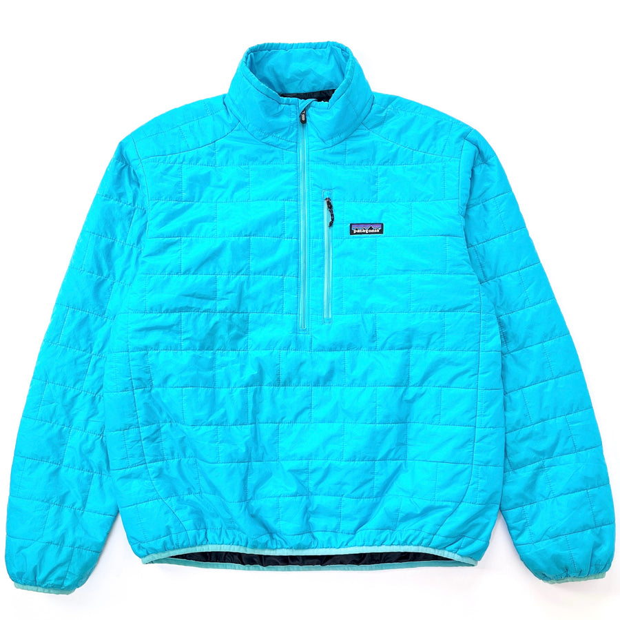 2009 Patagonia Mens Nano Puff Insulated Pullover, Bright Glacier Blue (L)