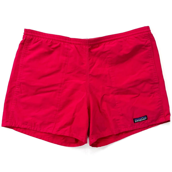 1992 Patagonia Mens 3.5” Cotton & Nylon Baggies Shorts, Red (S/34”)