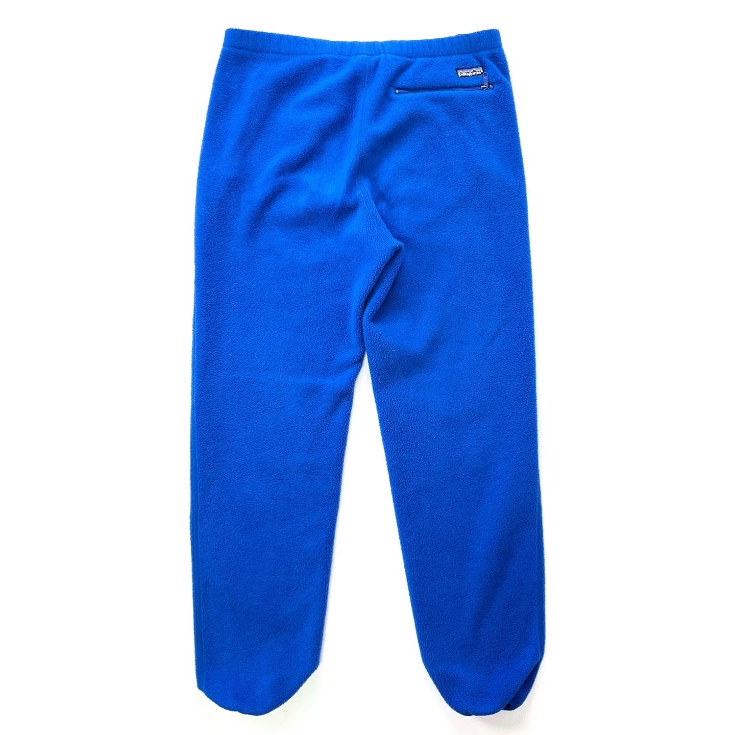 1988 Patagonia Made In The U.S.A. Synchilla Fleece Pants, Cobalt Blue (L)