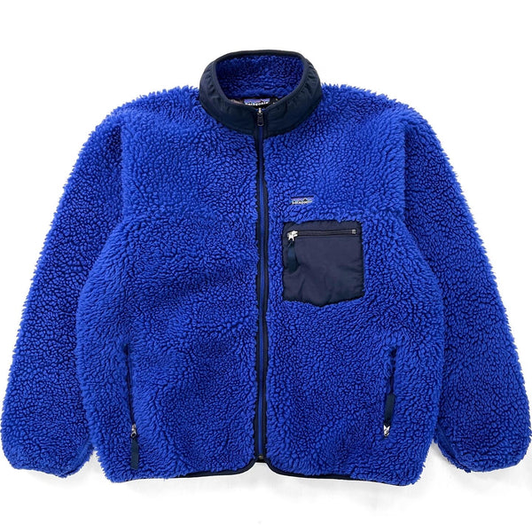 2001 Patagonia Classic Retro Cardigan, Cerulean & Taupe (XL)
