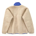 1989 Patagonia Classic Retro Pile Cardigan, Natural & French Red (M)