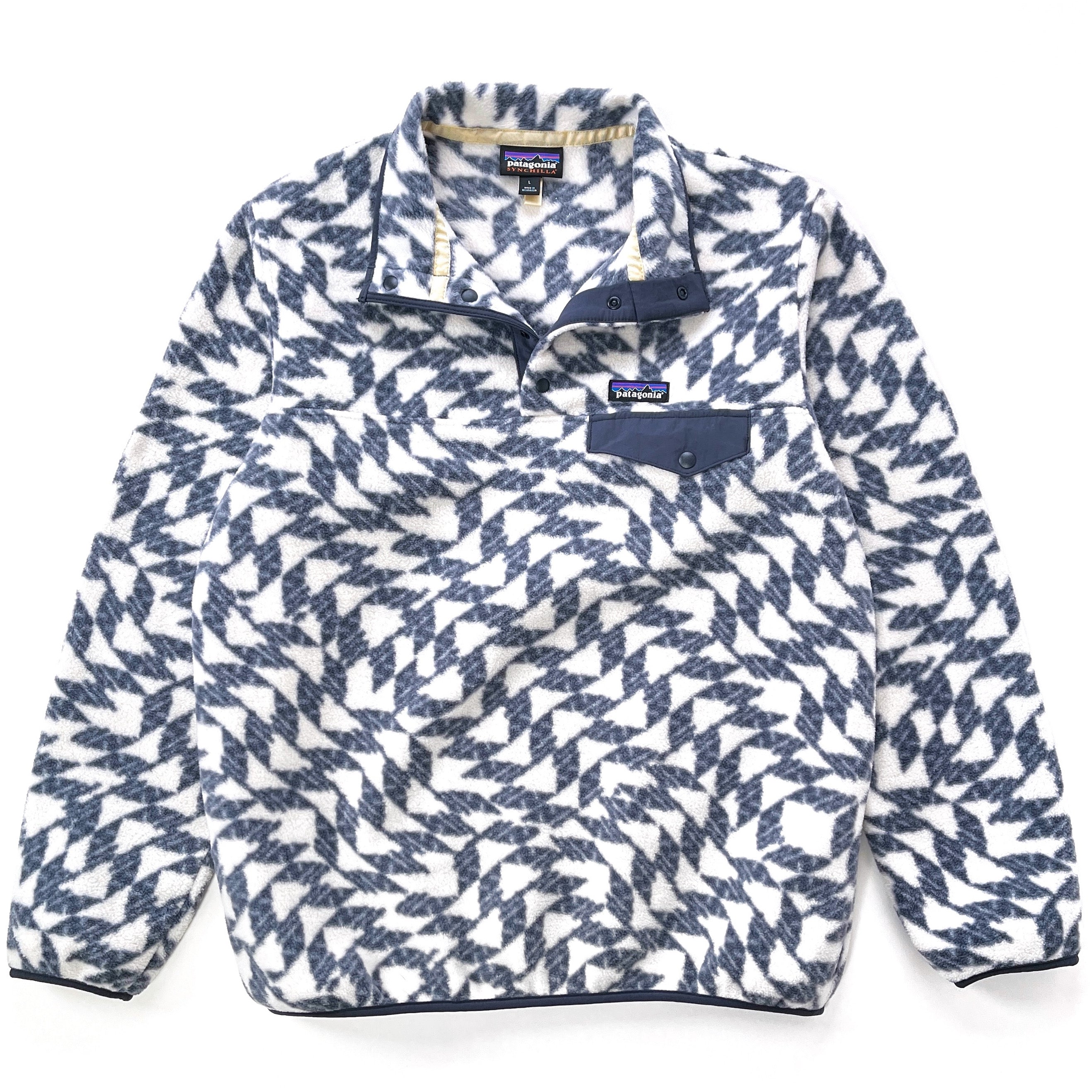 2024 Patagonia Womens Printed Synchilla Snap-T Pullover, Synched Flight Small (L)