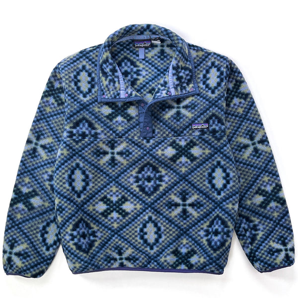 1992 Patagonia Printed Synchilla Snap-T Pullover, Mosaic: Seaweed (S)