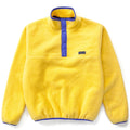 1988 Patagonia Synchilla Snap T-Neck, Yellow & Purple (M)