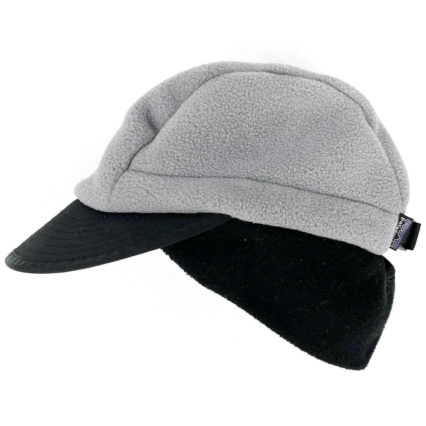 2009 Patagonia Synchilla Duckbill Cap, Light Grey & Black (OS)