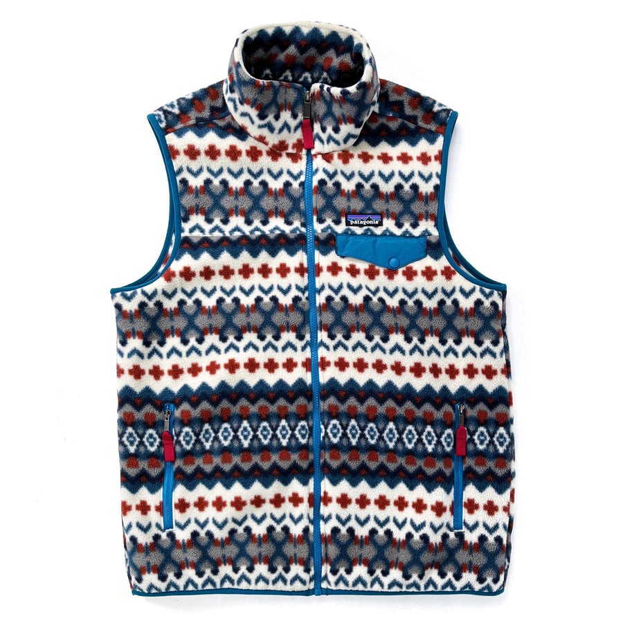 2015 Patagonia Printed Synchilla Fleece Vest, Cliff: Underwater (S/M)