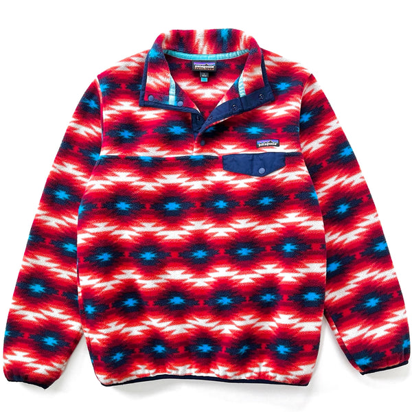 2015 Patagonia Womens Printed Synchilla Snap-T Pullover, Wild Desert (L)