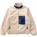 2006 Patagonia Classic Retro-X Fleece Jacket, Natural & Navy (M)