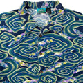 1994 Patagonia Mens A/C Cotton Print Shirt, Java Fish: Indigo (L/XL)