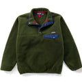 1994 Patagonia Synchilla Snap-T Pullover, Dark Olive & Ink Blue (S)