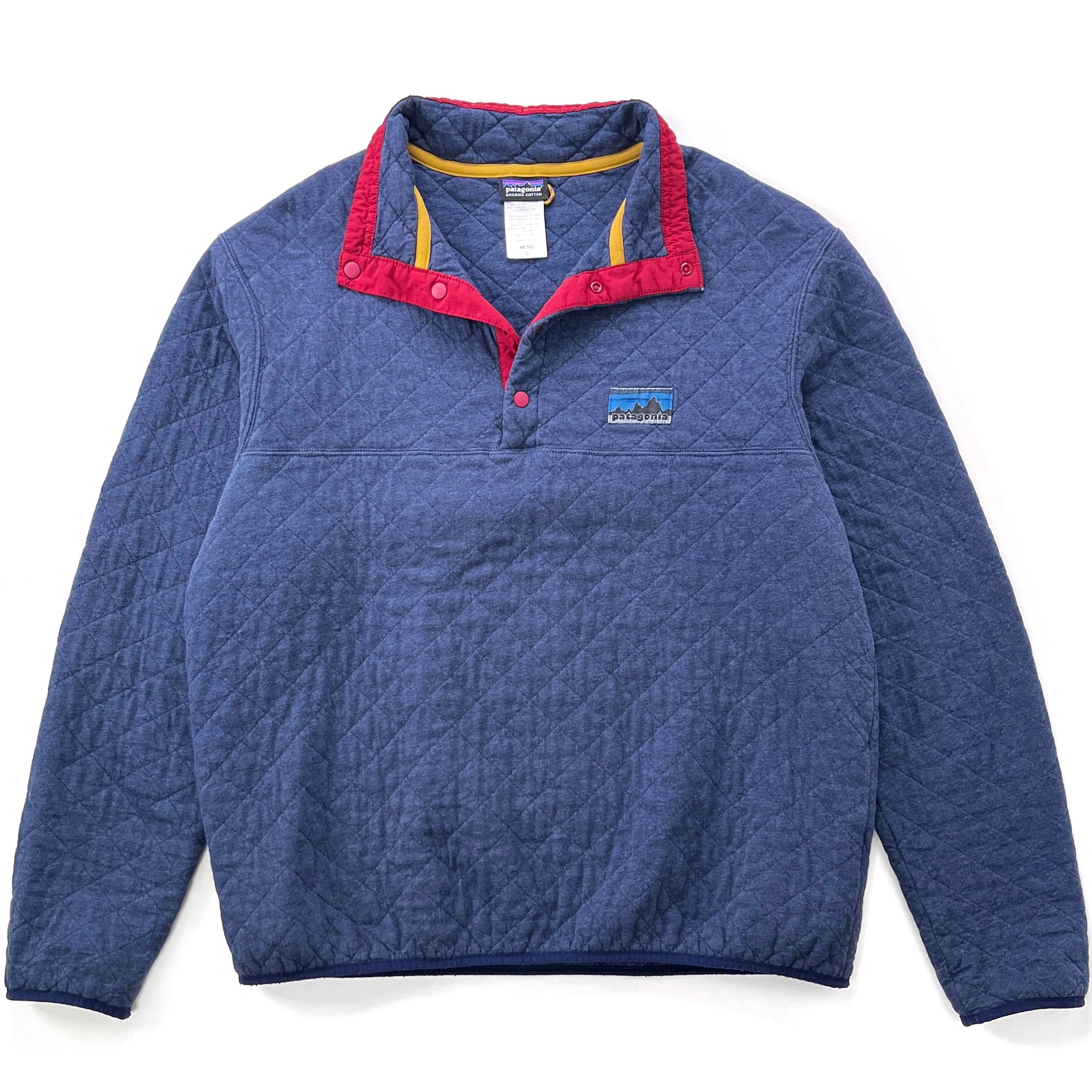 2014 Patagonia 40th Anniversary Legacy Diamond Quilt Snap-T, Classic Navy (L)