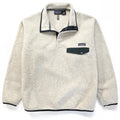 1998 Patagonia Synchilla Snap-T, Oatmeal Heather & Carbon (M)