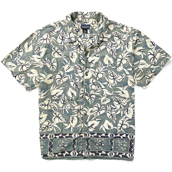 2001 Patagonia Mens A/C Print Shirt, Tonga Border: Sagebrush (L)