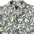 2001 Patagonia Mens A/C Print Shirt, Tonga Border: Sagebrush (L)